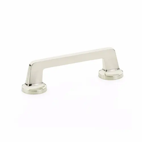 4" Center to Center Northport Flat Cabinet Pull Polished Nickel Finish