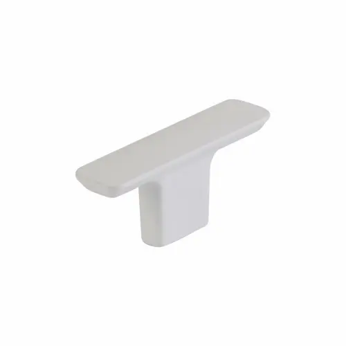 2-3/8" Suave Cabinet T Knob Matte White Finish