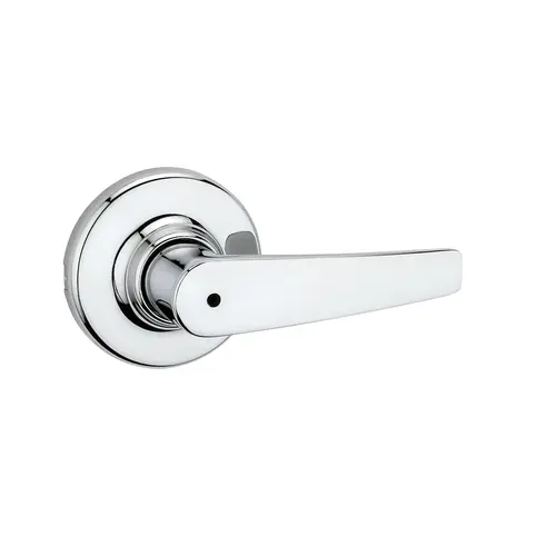 Kwikset Delta Privacy Door Lock with 6AL Latch and RCS Strike Bright Chrome Finish