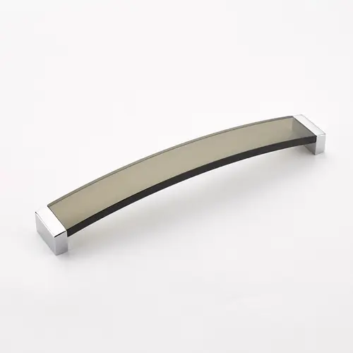 6-5/16" Center to Center Positano Arch Smoke Cabinet Pull Polished Chrome Finish