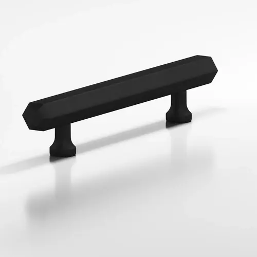 321 Series 3-1/2" Center to Center Cabinet Pull Matte Satin Black Finish