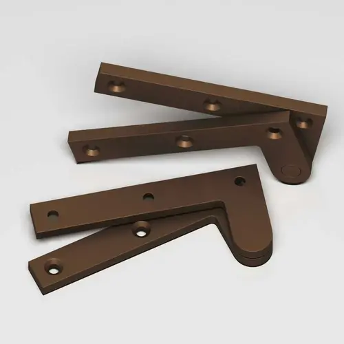 3-1/2 Series Fixed Pin Pivot Hinge Matte Oil Rubbed Bronze Finish