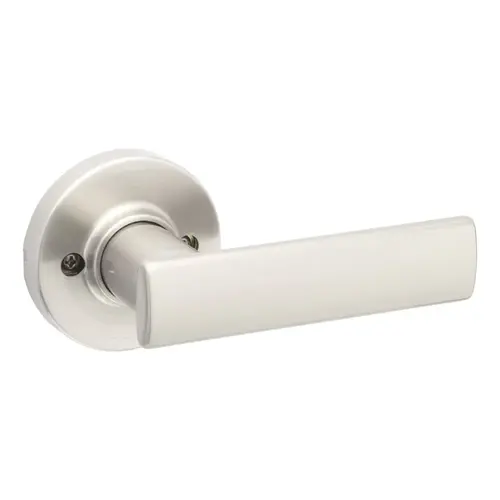 Breton Lever Half Dummy with Round Rose Satin Nickel Finish