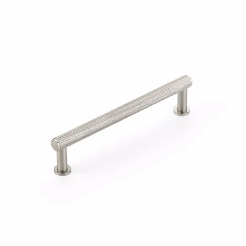 5" Center to Center Pub House Knurled Cabinet Pull Brushed Nickel Finish