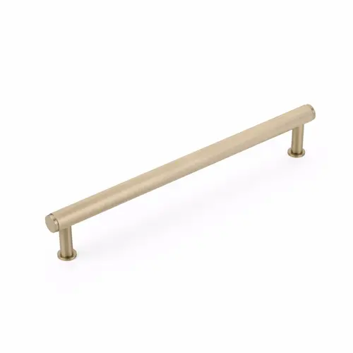 12" Center to Center Pub House Knurled Appliance Pull Signature Satin Brass Finish