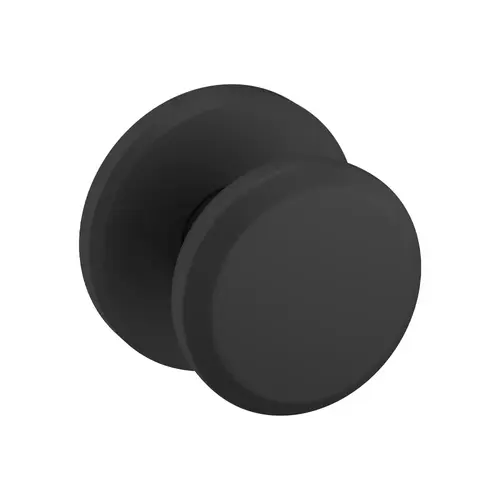 Preconfigured 5023 Knob with R016 Rose Full Dummy Lock Satin Black Finish