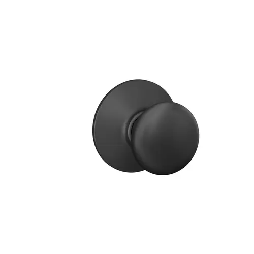 Passage Knob F-Series Plymouth Matte Black Right or Left Handed Matte Black