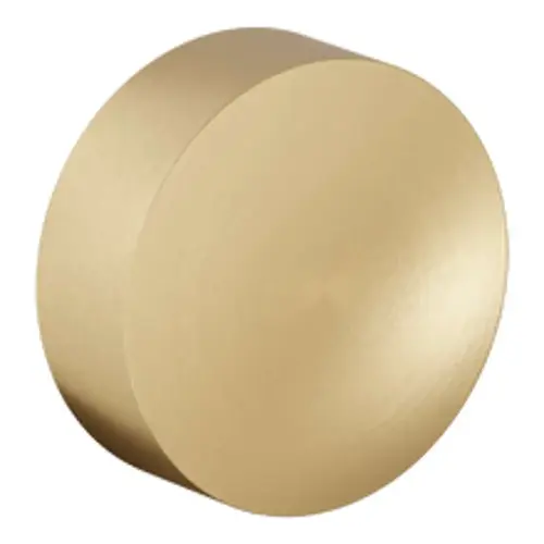 Single 5079 2-3/8" Minneapolis Knob Less Rose Satin Brass and Brown Finish