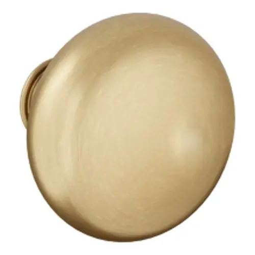 Single 5083 2-1/2" Baltimore Knob Less Rose Satin Brass and Brown Finish