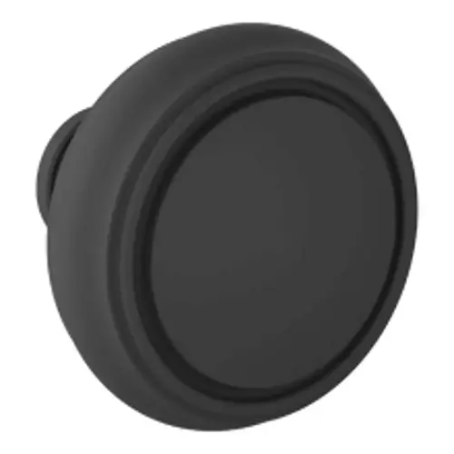 Single 5088 2-5/8" Nashville Knob Less Rose Satin Black Finish