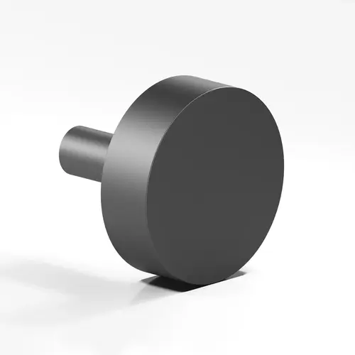 511 Series 1-1/4" Round Cabinet Knob Matte Graphite Finish