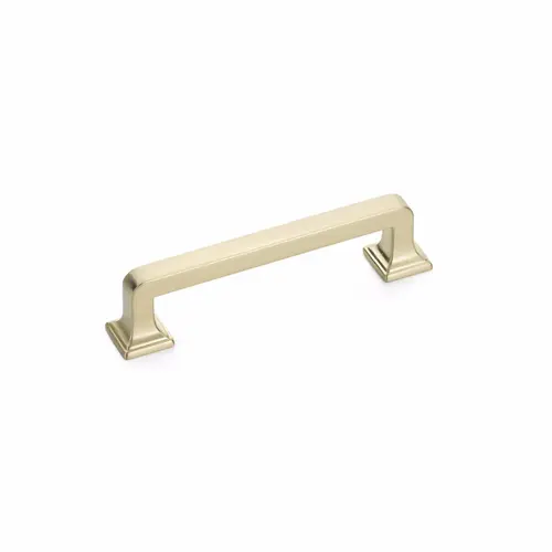 3-1/2" Center to Center Menlo Park Cabinet Pull Signature Satin Brass Finish