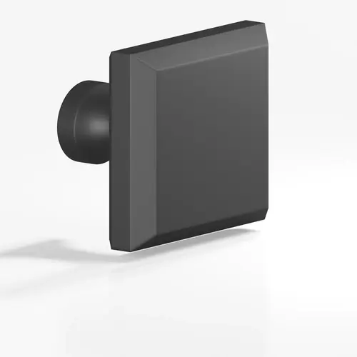 526 Series 1-1/4" Square Cabinet Knob Matte Graphite Finish