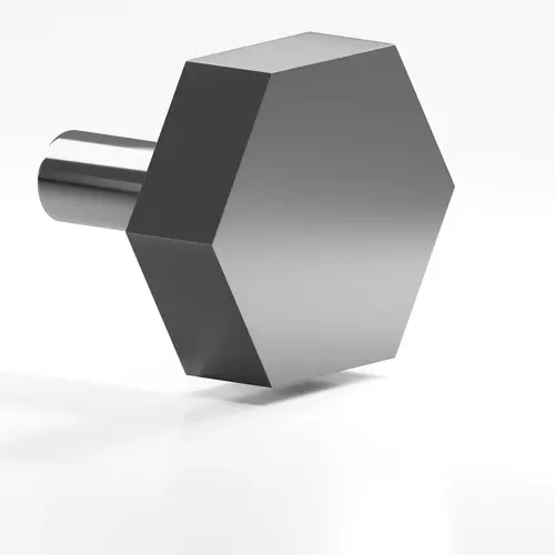 531 Series 1-1/4" Hexagon Cabinet Knob Satin Graphite Finish