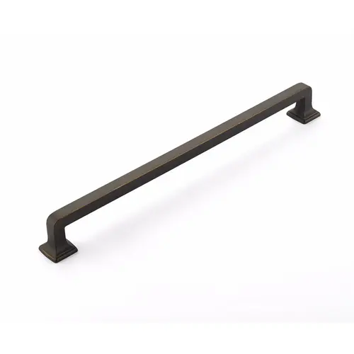 Concealed Surface Mounted 15" Center to Center Menlo Park Appliance Pull Ancient Bronze Finish