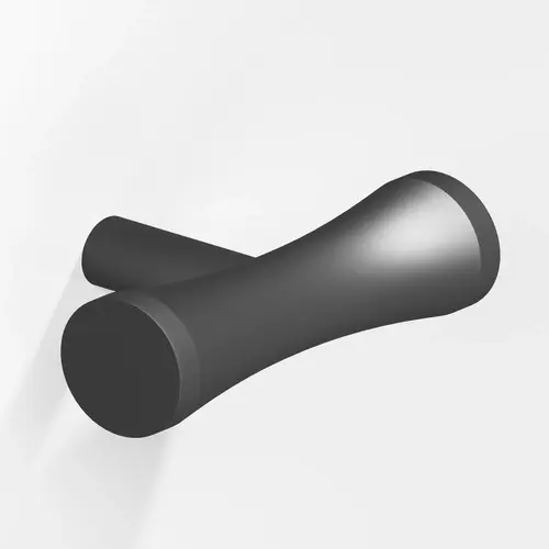 540 Series 5/8" x 2" T Cabinet Knob Matte Graphite Finish