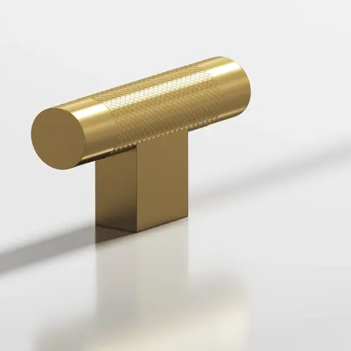 571 Series 1-1/4" T Cabinet Knob Satin Brass Finish