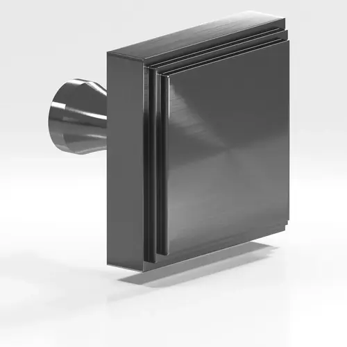 625 Series 1-1/2" Square Cabinet Knob Satin Graphite Finish