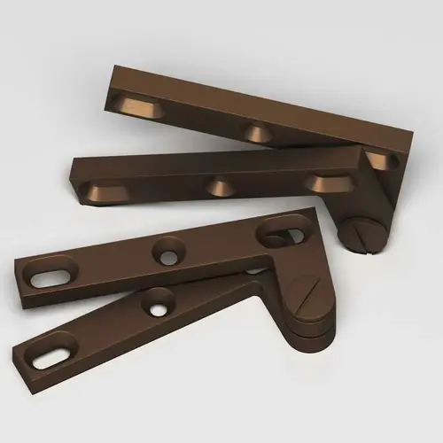 3/8" Thick Removable Pin Pivot Hinge Matte Oil Rubbed Bronze Finish