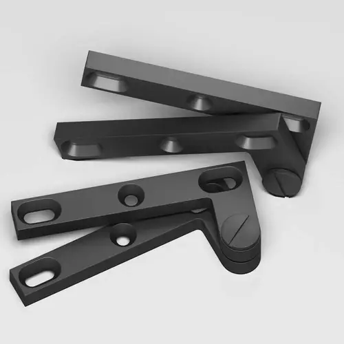 3/8" Thick Removable Pin Pivot Hinge Matte Graphite Finish