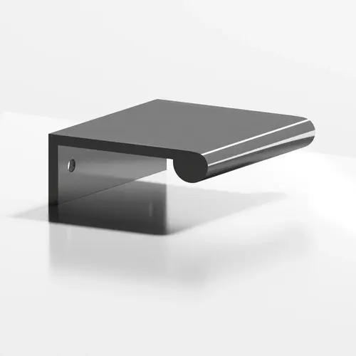 700 Series 1-1/2" Center to Center Edge Cabinet Pull Satin Graphite Finish