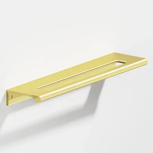 701 Series 10" Center to Center Edge Cabinet Pull Polished Brass Finish