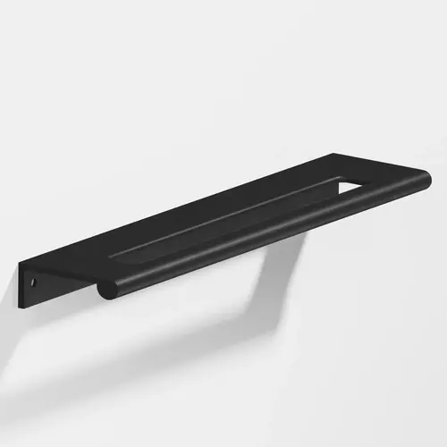 701 Series 6" Center to Center Edge Cabinet Pull Matte Satin Black Finish