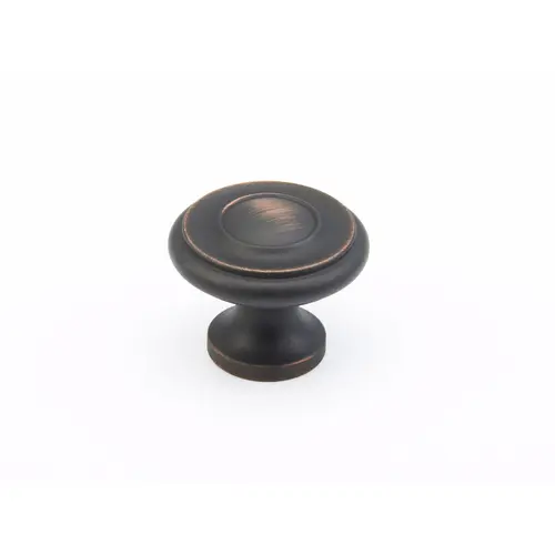 Schaub 703-MiBz 1-1/4" Colonial Cabinet Knob Michelangelo Bronze Finish
