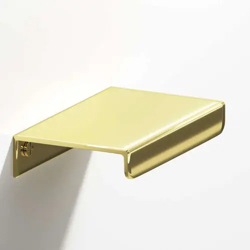 710 Series 12" Center to Center Edge Cabinet Pull Polished Brass Finish