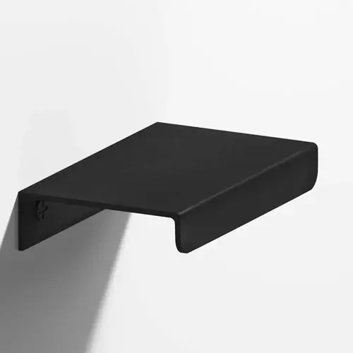 710 Series 5" Center to Center Edge Cabinet Pull Matte Satin Black Finish