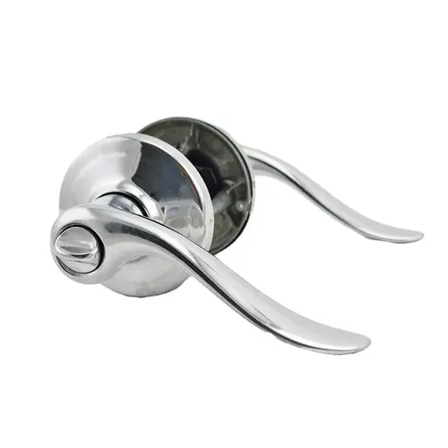 Tustin Privacy Door Lock with 6AL Latch and RCS Strike Bright Chrome Finish