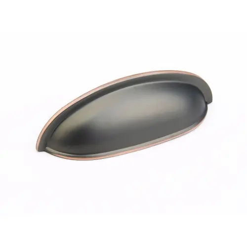 Schaub 731-MiBZ 4-5/8" Overall, 3" Center to Center Traditional Cup Pull Michelangelo Bronze Finish