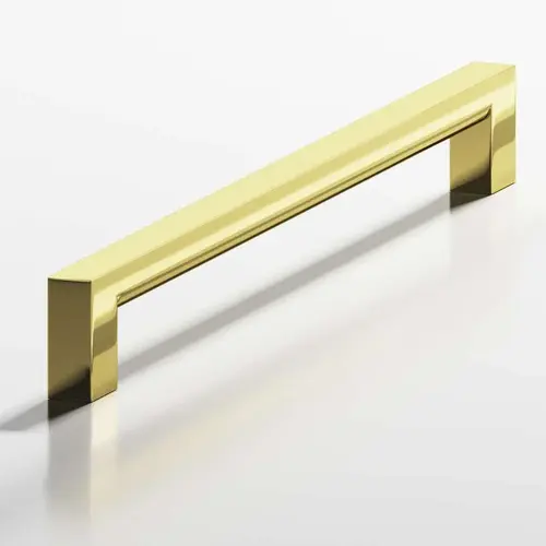 745 Series 8" Center to Center Cabinet Pull Unlacquered Polished Brass Finish