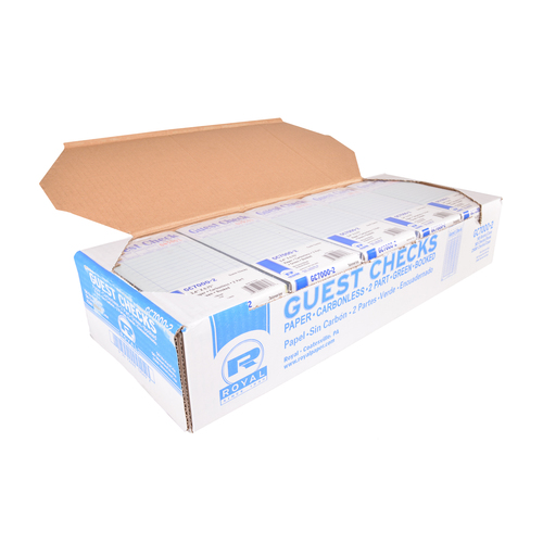 Royal Paper Carbonless 2 Part Booked Guest Check, 10 Each