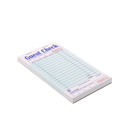 ROYAL GC3632-1 Royal 1 Part Booked 15 Lines Green Guest Check Board, 10 Each