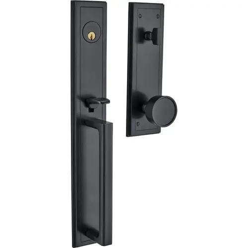 Hollywood Hills Full Escutcheon Tubular Single Cylinder Handleset Oil Rubbed Bronze Finish