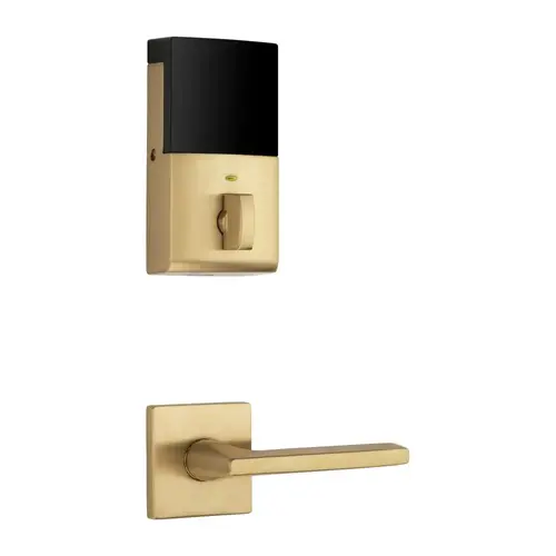 Minneapolis Full Escutcheon Right Hand Single Cylinder Entry Tubular Handleset with 5162 Lever Vintage Brass Finish