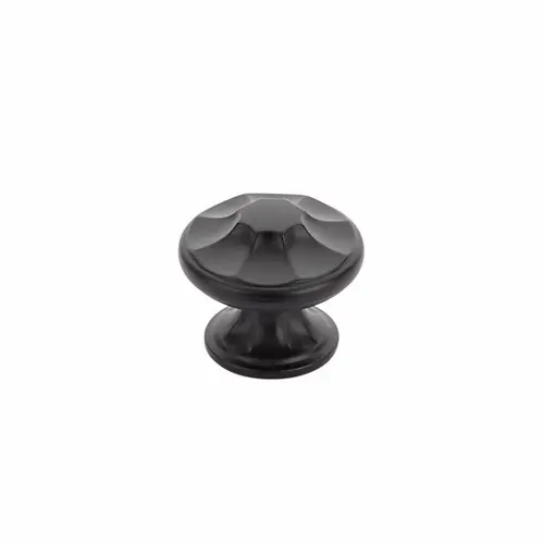 1-3/8" Empire Cabinet Knob Matte Black Finish