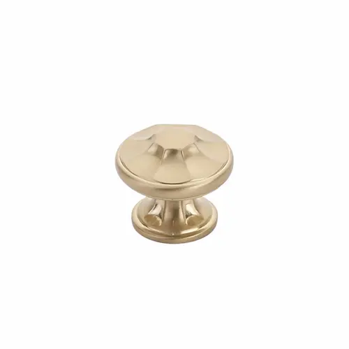 1-3/8" Empire Cabinet Knob Signature Satin Brass Finish