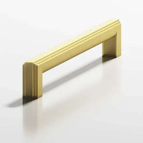 945 Series 4" Center to Center Cabinet Pull Matte Satin Brass Finish