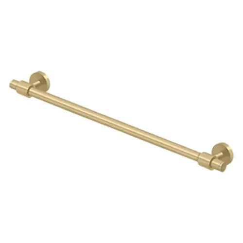 24" Center To Center Sobe Series Towel Bar Single Brushed Brass