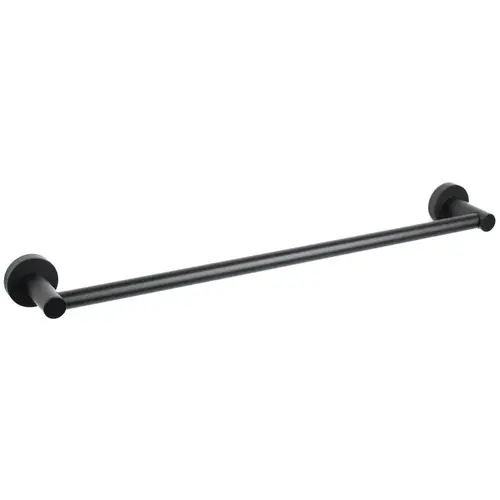 Solano Collection 24" x 5/8" Towel Bar Set Matte Black Finish