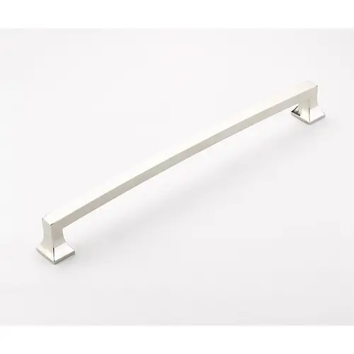 Concealed Surface Mounted 15" Center to Center Menlo Park Arched Appliance Pull Polished Nickel Finish