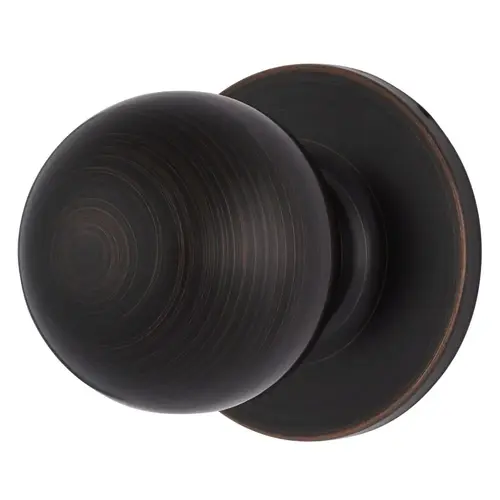 Raleigh Series Passage Transitional Ball Knob and Round Rose with 4 Way Adjustable Latch and Round Corner Full Lip Strike Tuscan Bronze Finish