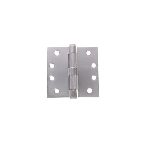 4-1/2" x 4-1/2" Square Corner Plain Bearing Hinge Non Removable Pin Satin Chrome Finish