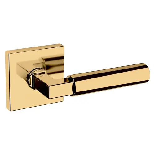 Preconfigured L029 Lever with R017 Rose Right Hand Half Dummy Lock Lifetime Brass Finish - Baldwin Quickship Item *