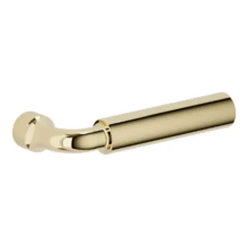 Left Hand Single L031 Curved Gramercy Lever Less Rose Unlacquered Brass Finish