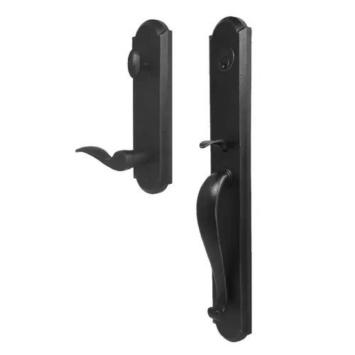  Wiltshire Single Cylinder Handle set with Right hand Carlow lever in the Black Finish