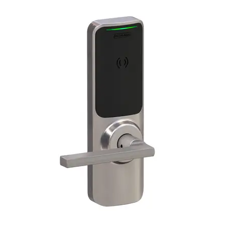 XE360 Series Wireless Tubular Lock, Offline Indicator Function with Smart Mobile Reader, Latitude Lever, and 6 Pin C Keyway Satin Nickel Finish