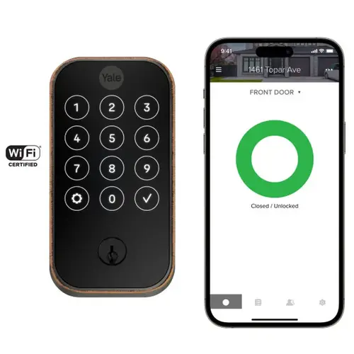 Pro 2 Lock SL Keyed Touchscreen Deadbolt with Wifi Oil Rubbed Bronze Permanant Finish